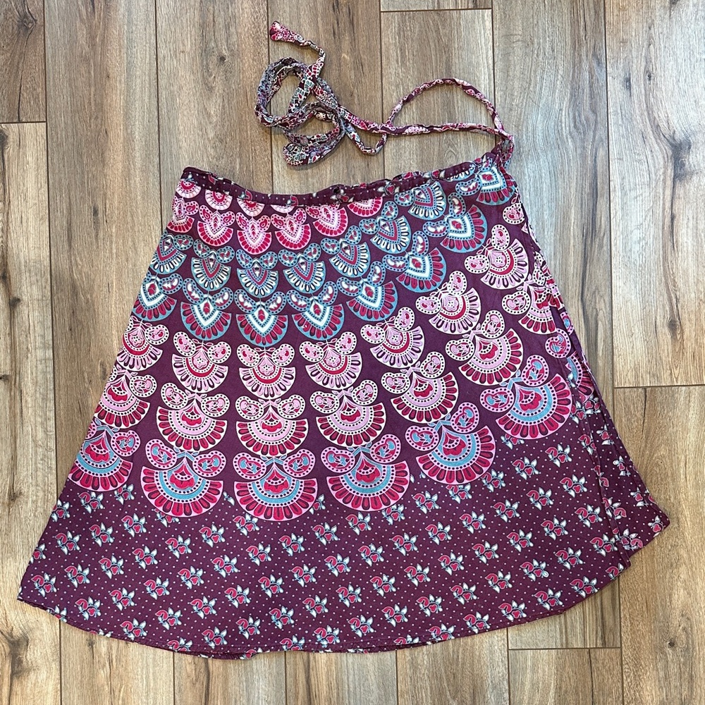 Colorful Cotton Wrap Skirt- Darn Good Yarn